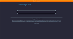 Desktop Screenshot of bnccollege.com